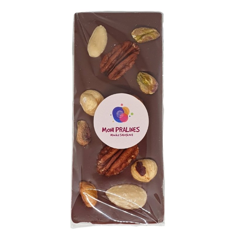 Mléčná čokoláda s ořechy