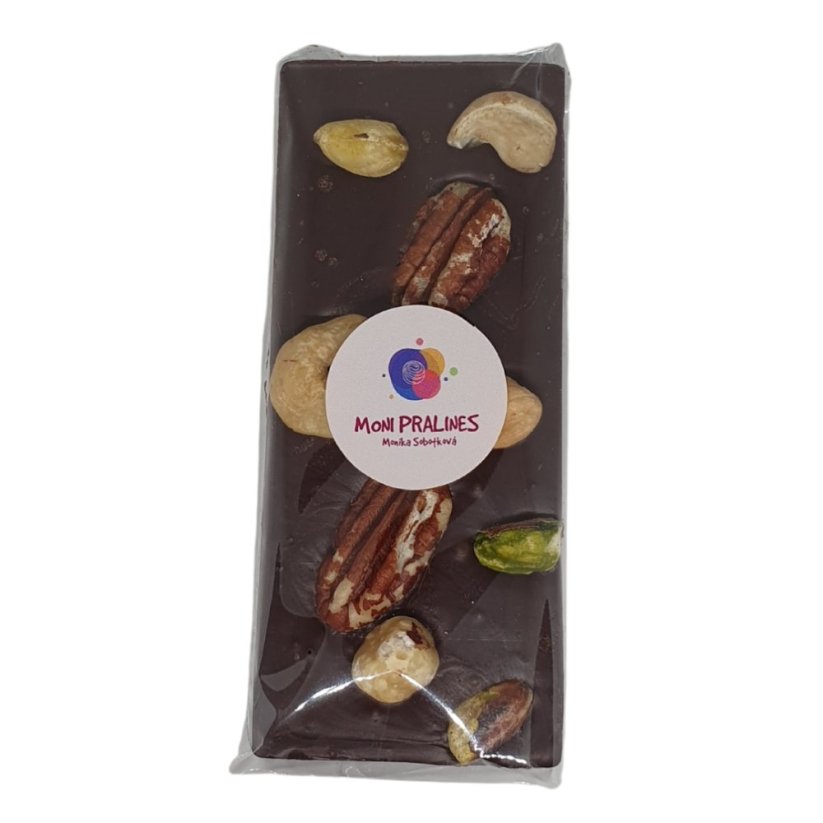 Hořká čokoláda s ořechy