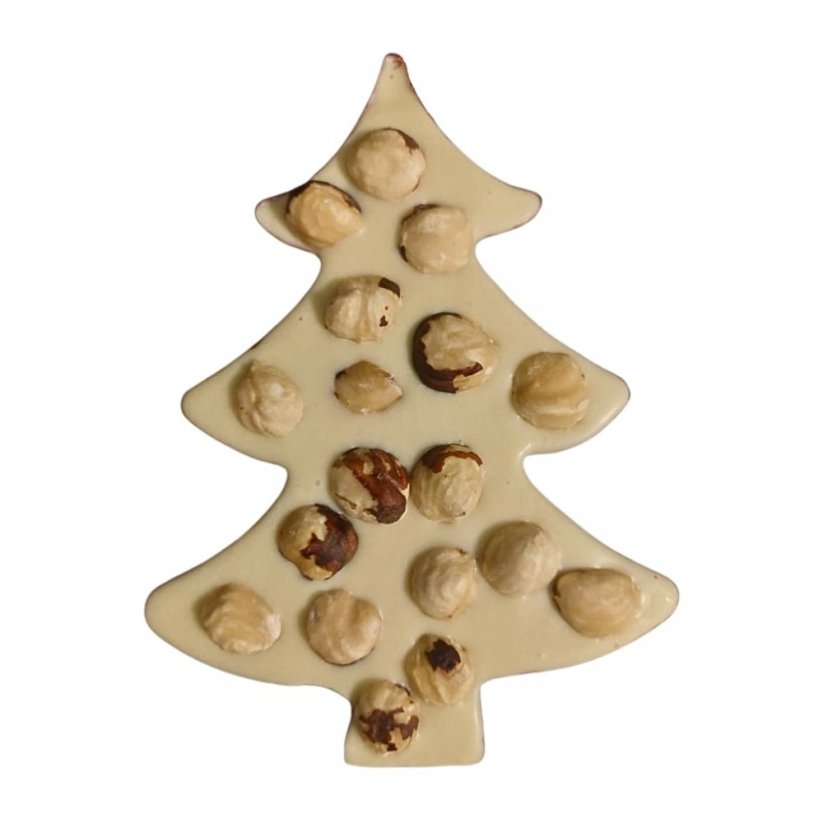 Vánoční čokoláda stromeček oříškový